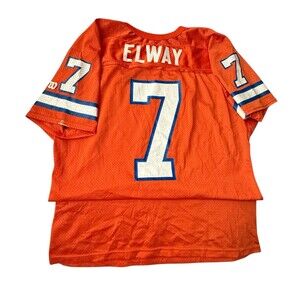 Denver Broncos John Elway Vintage #7 NFL Wilson Jersey USA Made Adult XL 1980s